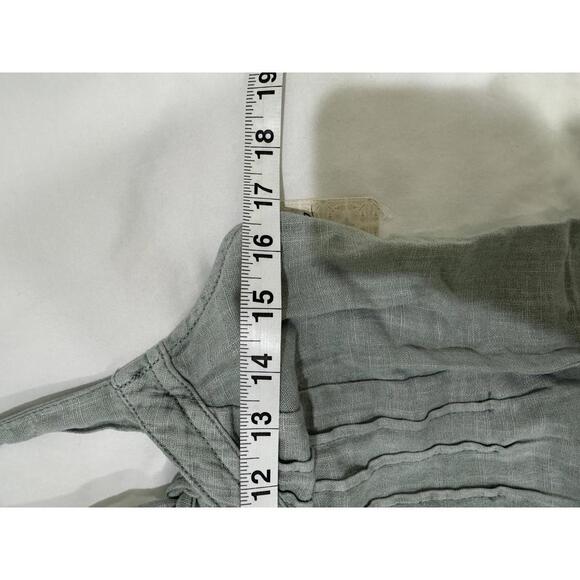 NWT Free People Drifting Dreams Sea Mist Blue Linen Jumpsuit- Size Small - Picture 9 of 9